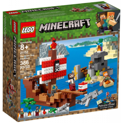 LEGO MINECRAFT L'aventure du bateau pirate 2019